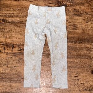 Carter's Gray 5t Toddler Leggings with Ballerina 🩰 dancer graphic